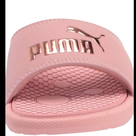 PUMA Cool Cat Rose Gold child’s sandal with back strap Size 10C Toddler - Picture 3 of 7
